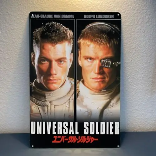 Universal Soldier Movie Metal Poster-segno di latta da collezione-20x30cm