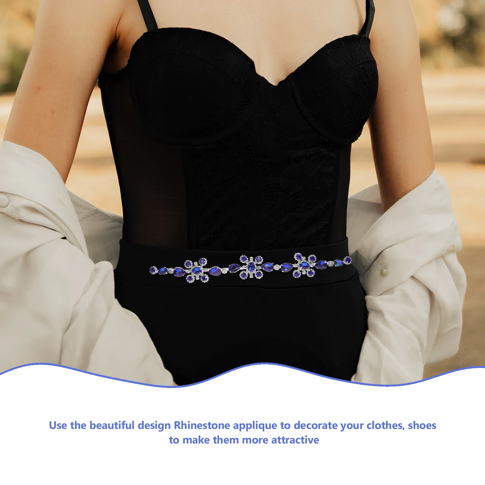 

Rhinestones Decoration Formal Occasion Wedding Jewelry Coat Dress Clothes Diy Applique Accessories Alloy