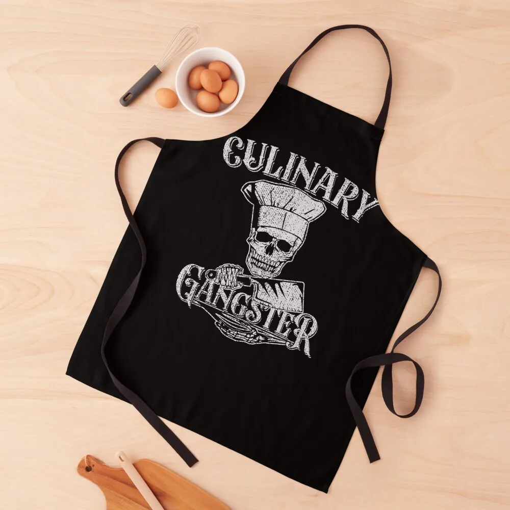 

Culinary Gangster Gift For Cooking Chef Apron for home useful pieces with pockets Waterproof Apron
