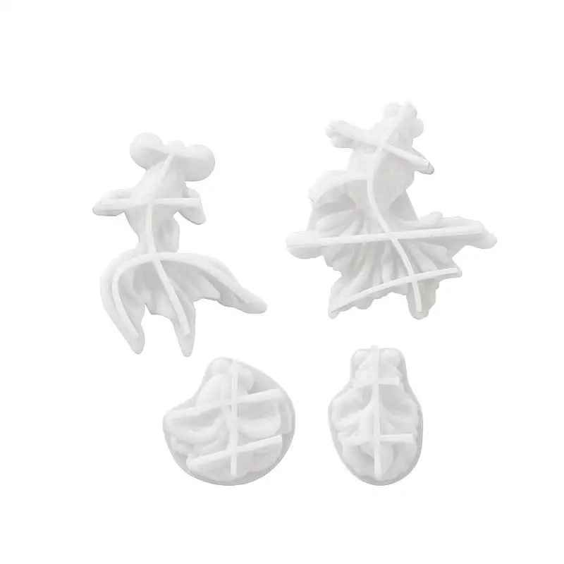 لتقوم بها بنفسك كريستال ذهبية أقراط قلادة الايبوكسي قالب من السيليكون الراتنج المفاتيح ثلاثية الأبعاد قلادة على شكل سمكة مجوهرات قالب من السيليكون أدوات صنع