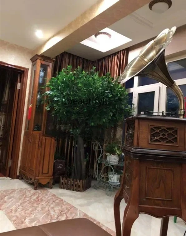 Имитация дерева, имитация баньянового дерева, большое растение для гостиной, макрокарпа, украшение для ствола из цельного дерева