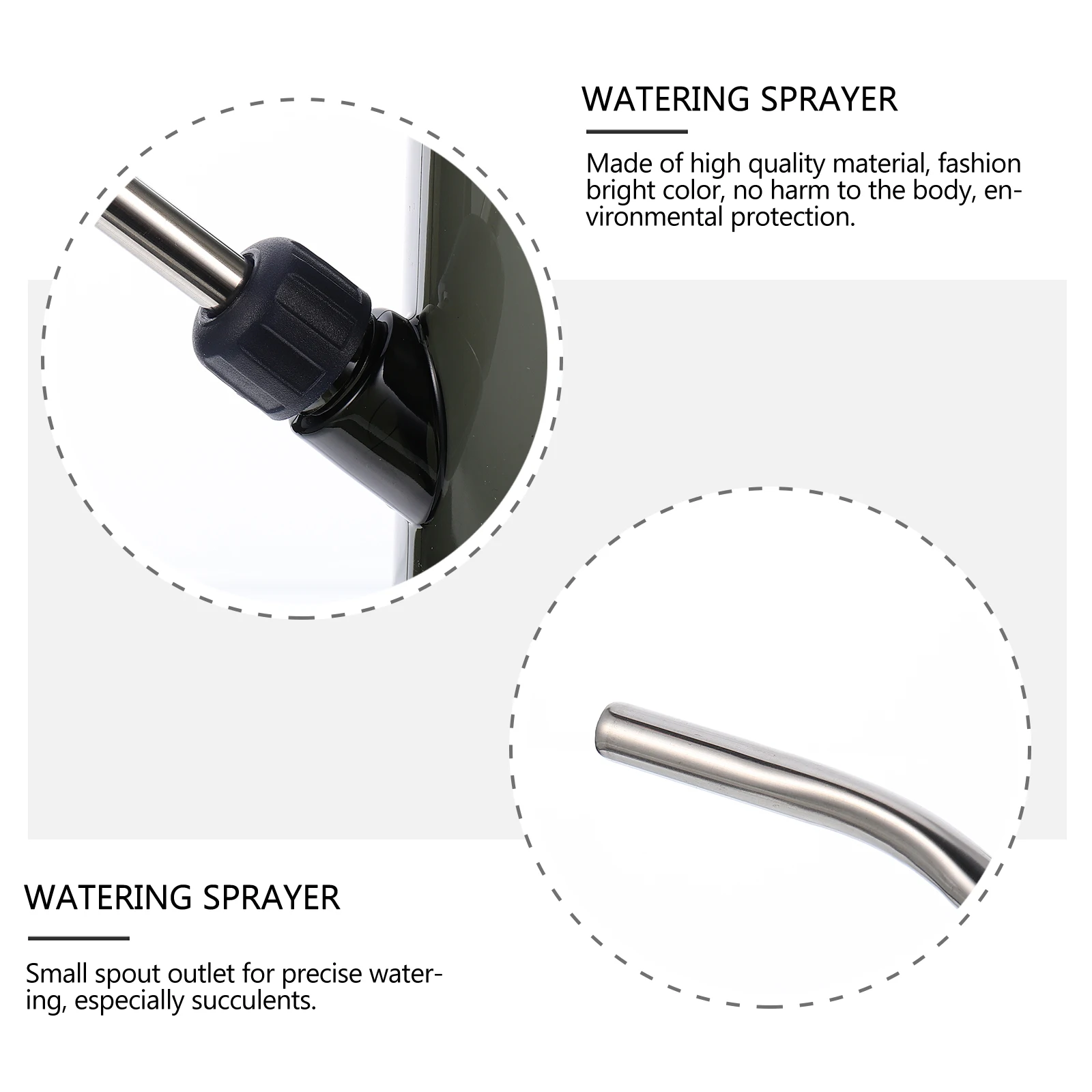 

Watering Pot Garden Watering Bottle Long Mouth Sprayer for Plants Kitchen Cleaning Leak-Proof Lightweight Environmental