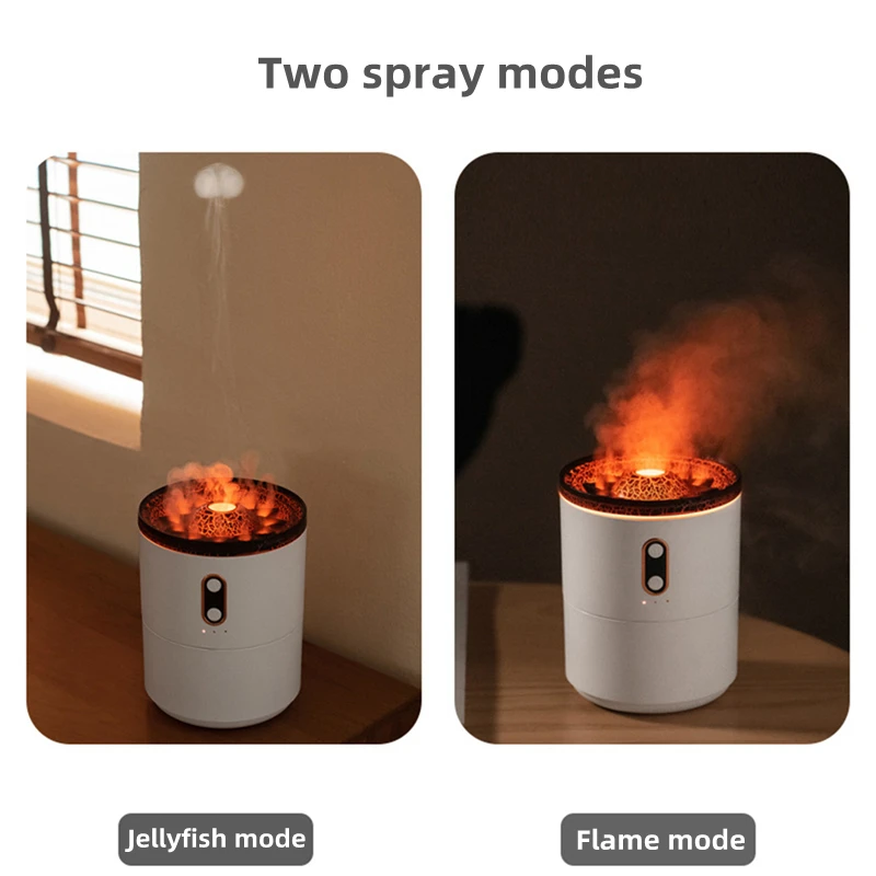 Creative Volcano Aromatherapy Humidifier USB Electric Ultrasonic Aroma Essential Oil Diffuser Home Room Fragrance Air Humidifier
