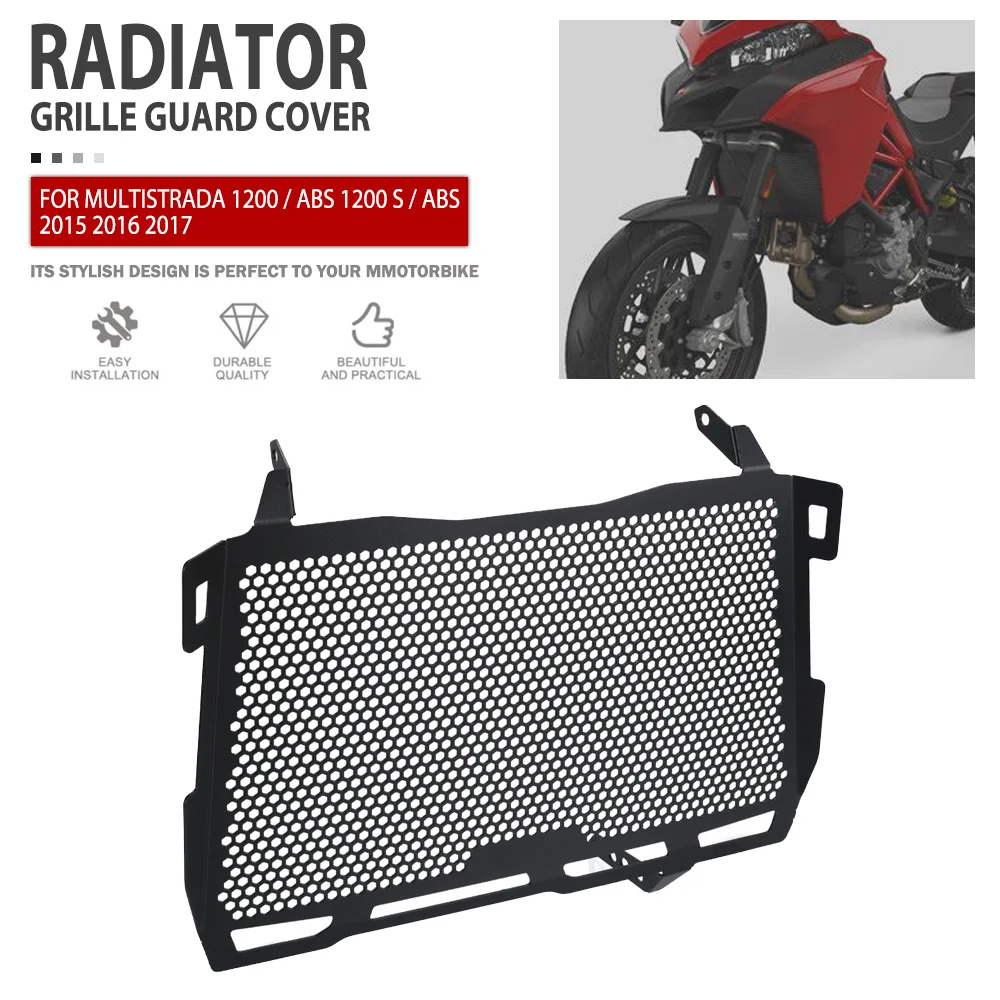 

Radiator Guard For Ducati MultiStrada 1200 / ABS 1200 S / ABS 2015 2016 2017 Motorcycle Radiator Grille Cover Protector Parts