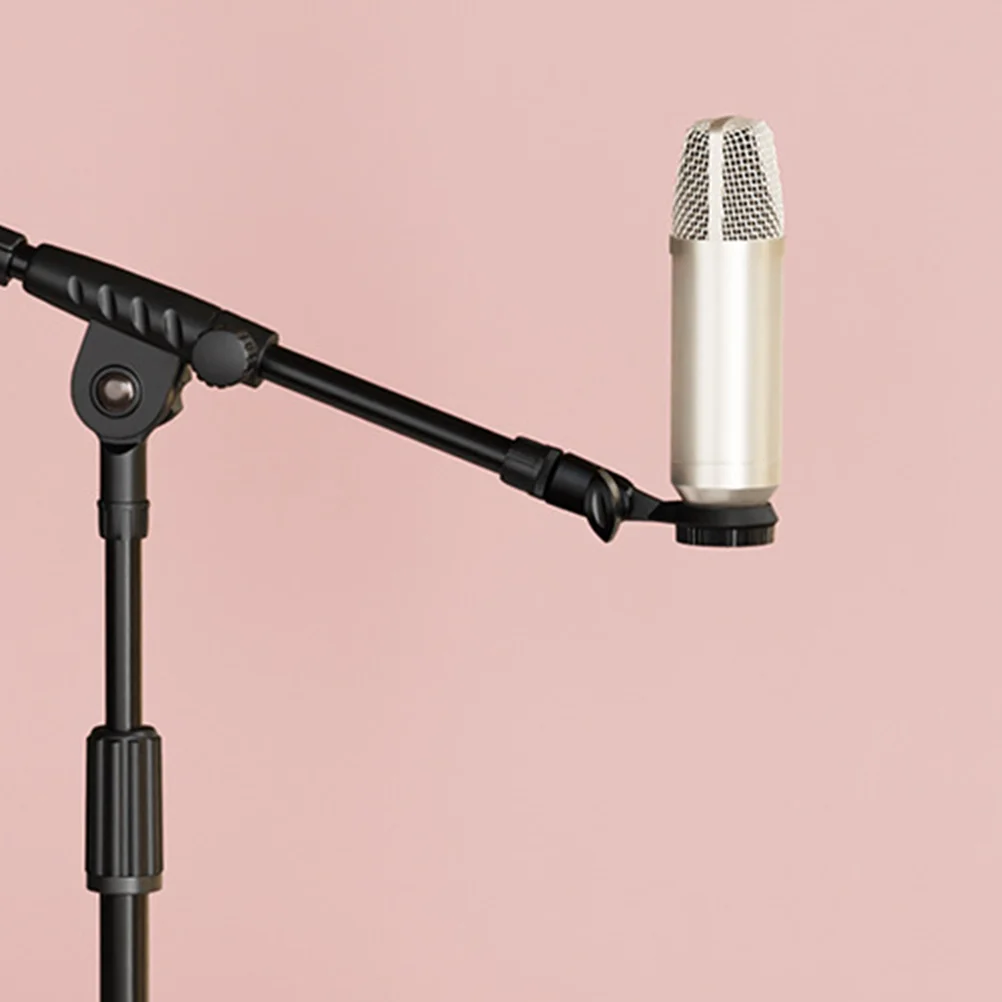 

4 Pcs Adjustable Rotation Microphone Clip For Handheld Microphones Mount Mic Stand Clip Clamp Standard Thread Conversion Nut