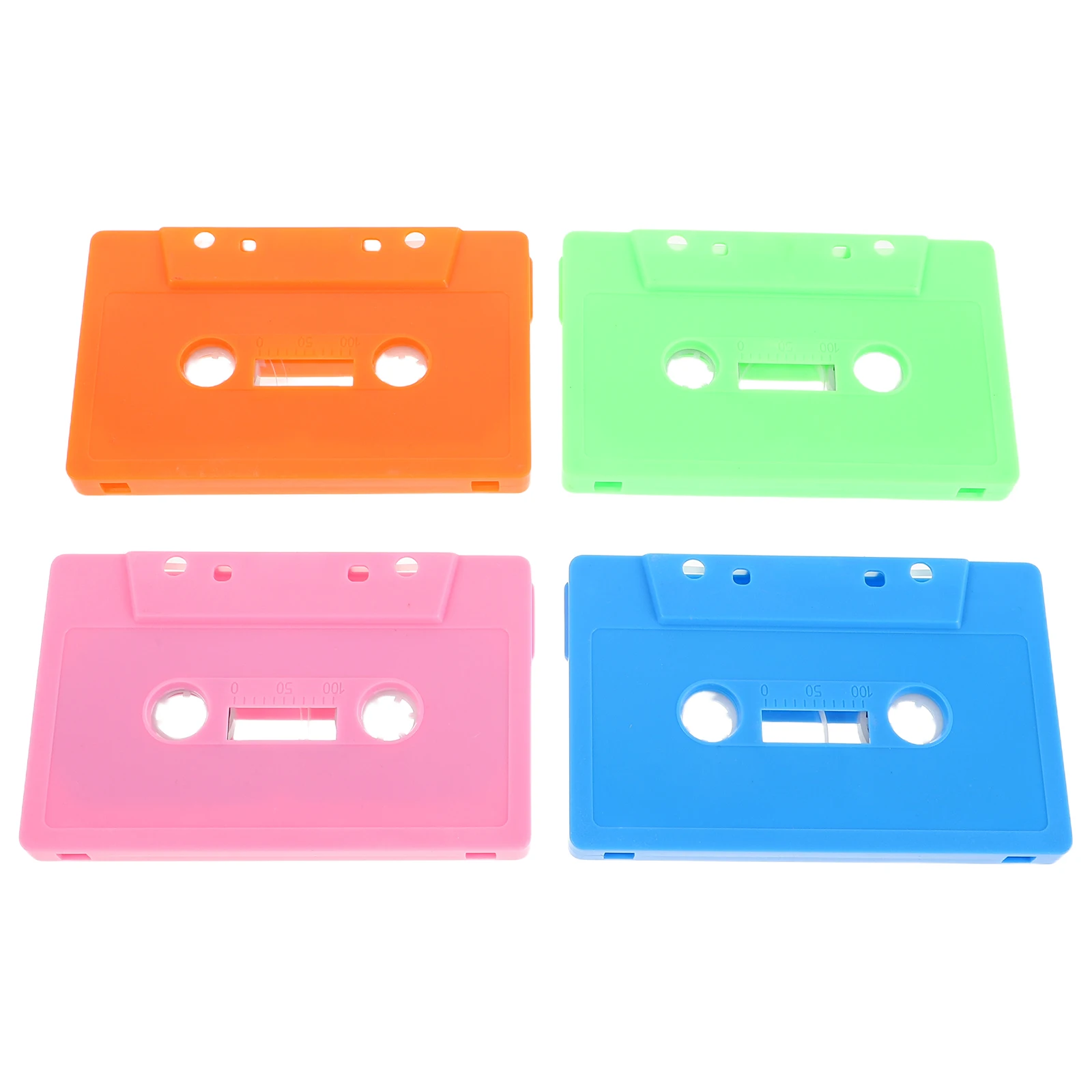 

4 Pcs Retro Tape Empty Cassette Recording for Party Blank Ornaments Tapes Decoration Adhesive Vintage DIY Audio Cassettes