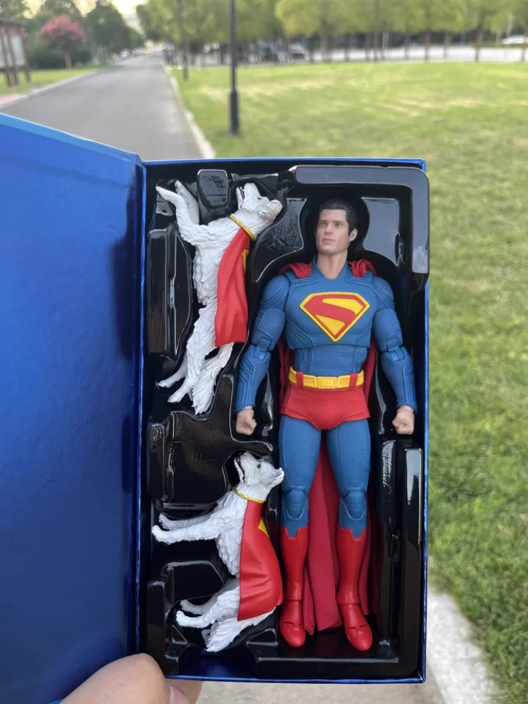 

Fondjoy 1:9 DC Super Man Figure - Movie Version Collectible Action Doll with Movable Joints Ideal Gift for Toy Enthusiasts