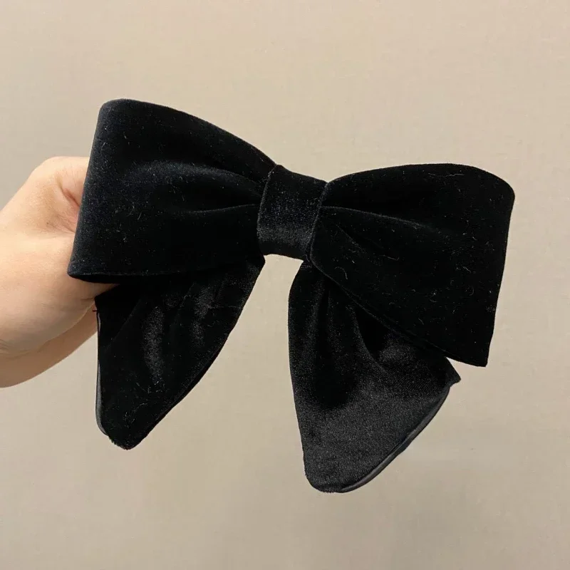 Velvet Bow Hair Clips for Women Girls Solid Color Ponytail Barrettes Fashion Hair Pins Jewelry Korean Hiar Accessories Headwear