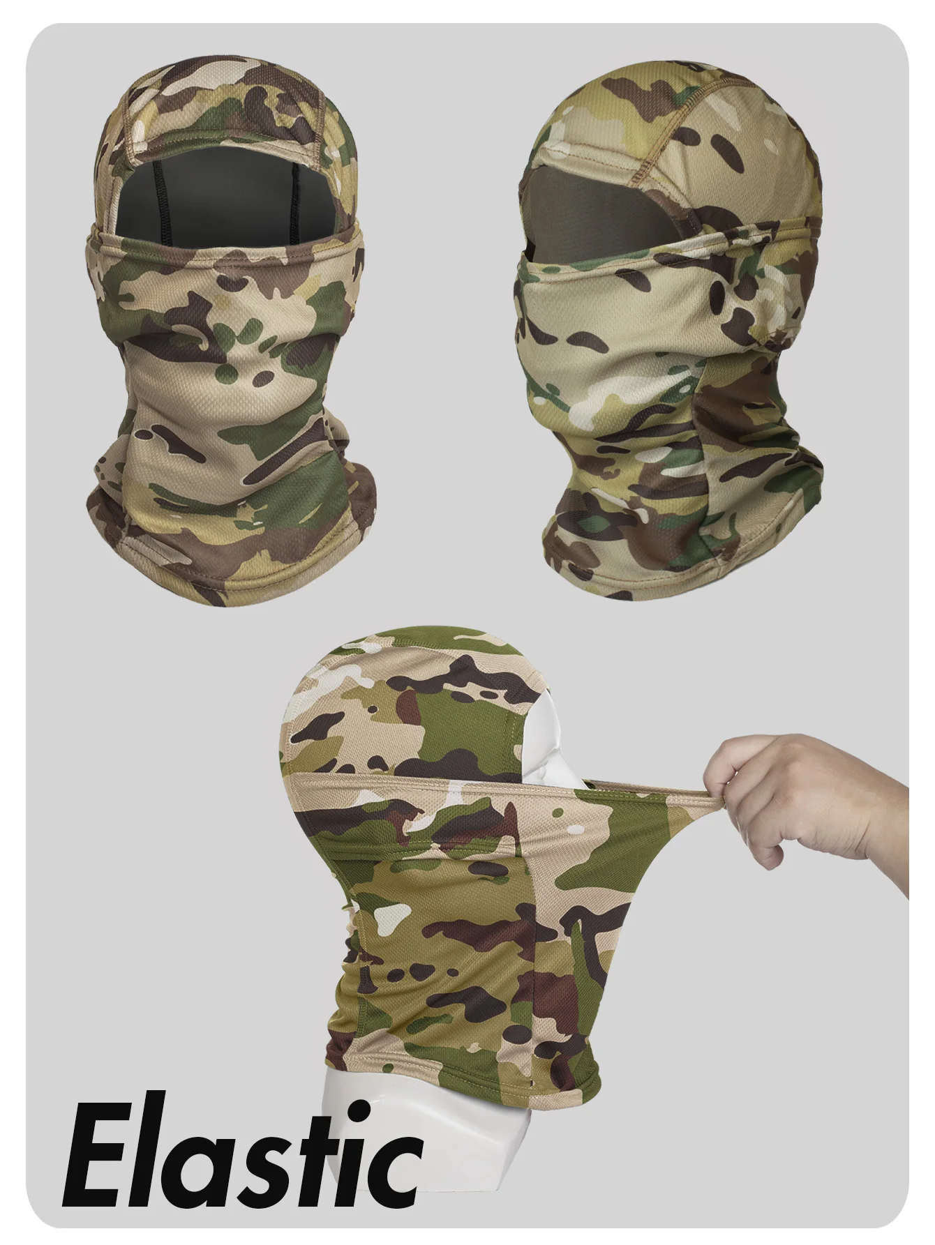 Musion Sturmhaube, atmungsaktives Netz, UV-Schutz, Motorrad-Vollgesichtsmaske, Sturmhaube, bedruckt, Reitkopfbedeckung – Detail 4