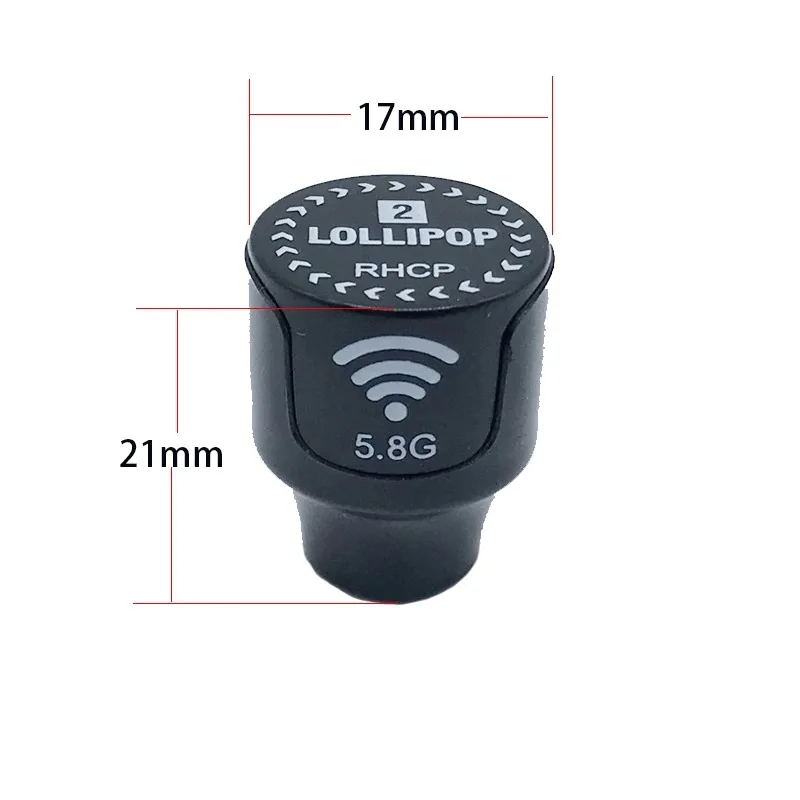 Antena FPV de 5,8 GHz RHCP 60mm Lollipop3 con antena 3dbi SMA/UFL/MMCX de alta ganancia para drones de carreras de largo alcance FPV 5,8