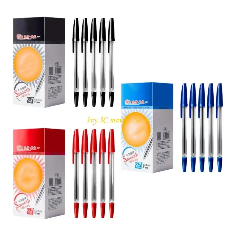 

D7YC 0.7mm Plastic Ballpoint Pen Smooth Writing Oil Pen Pen Smooth Writing Ball Pen Stationery for Office & School