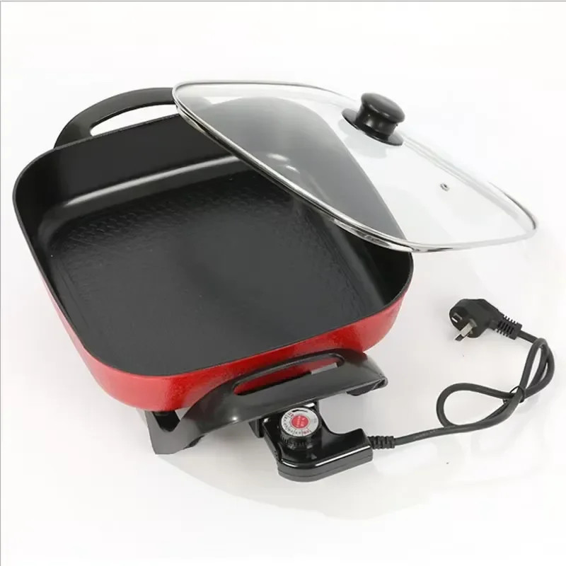 Multifunctional, household square pot, instant hot pot, electric hot pot, oil-free, smoke-free