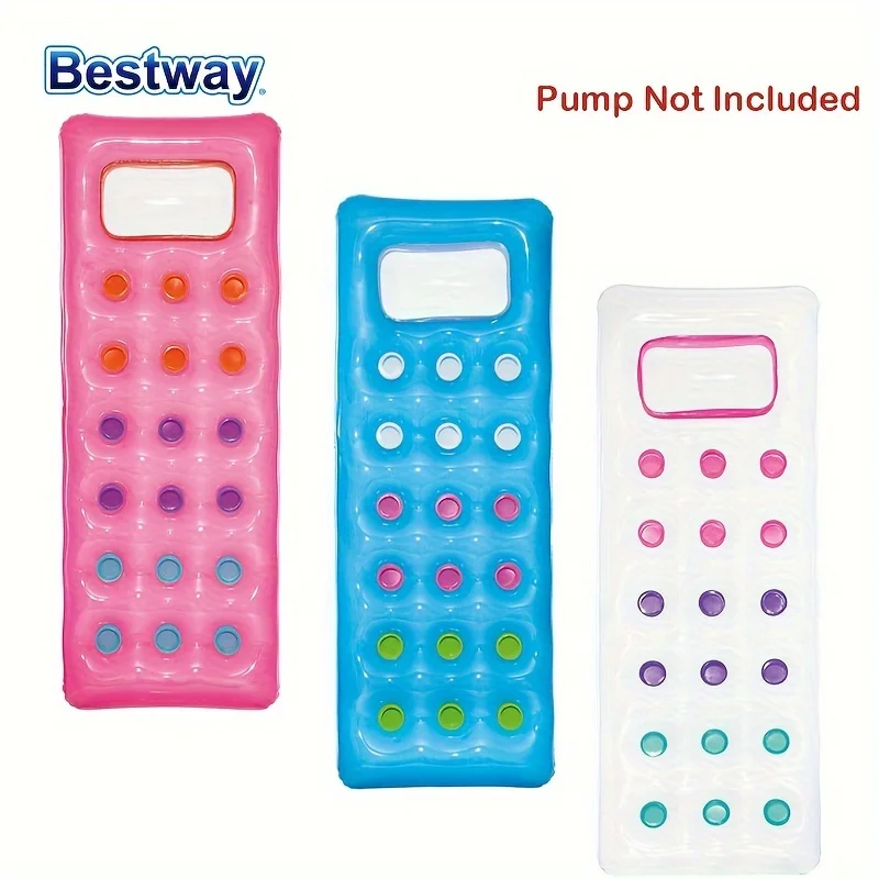 

Надувной шезлонг Bestway 43040 для загара на воде, трехцветный, 188x71 см, из ПВХ, плавающий гамак, плавающий шезлонг для отдыха на воде