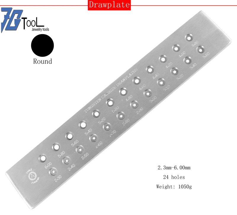 Takı yapımı için Tungsten karbür tel çekme plakası yuvarlak dikdörtgen altıgen Oval kare şekli, takı aracı