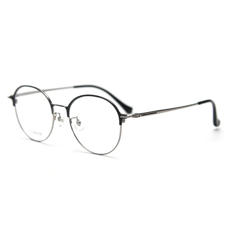 Новые супер легкие титановые круглые очки для чтения, красочные металлические оправы, очки для пресбиопии, мужские и женские оптические очки по рецепту