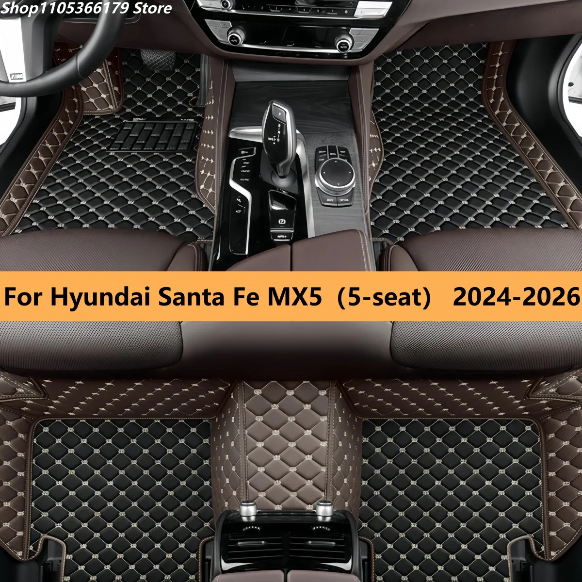

Custom Car Floor Mat For Hyundai Santa Fe MX5（5-seat） 2024 2025 2026 Floor Mat Car Mat Accessories Interior