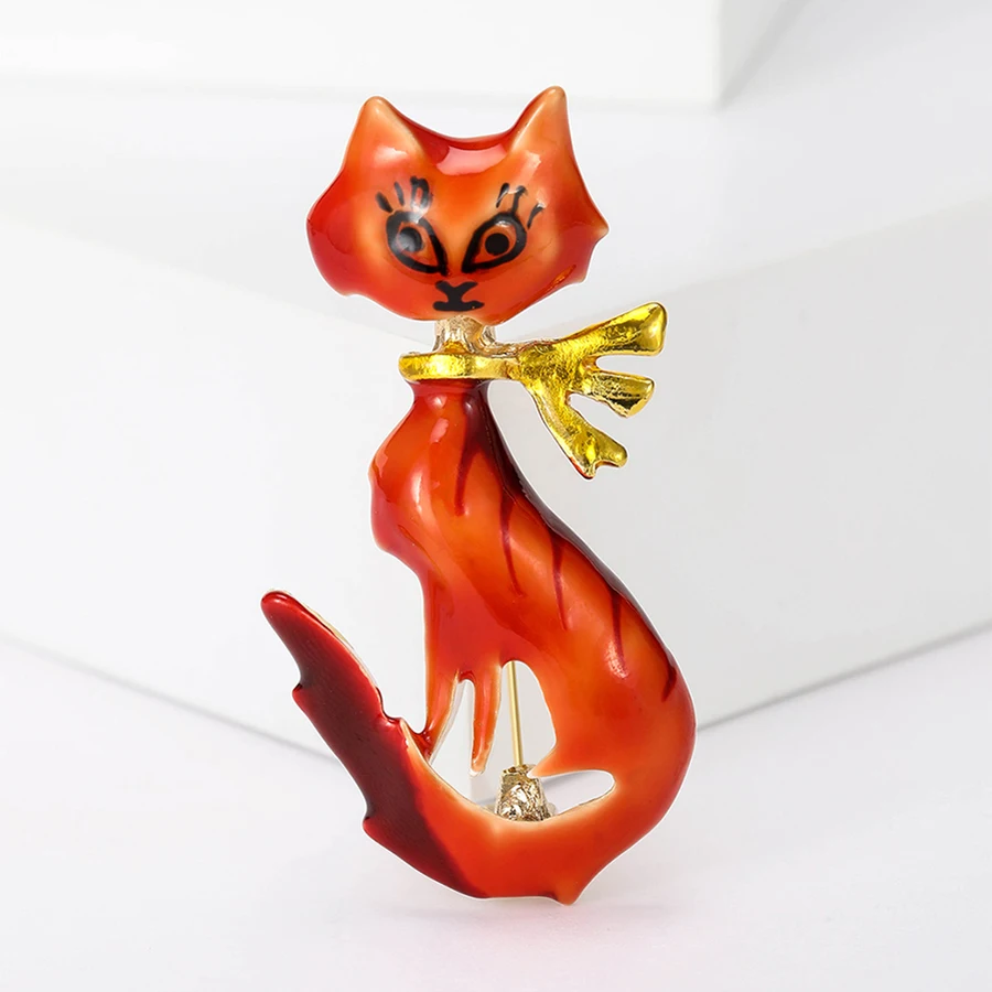 دبابيس ثعلب جميلة للنساء للجنسين، دبابيس حيوانات متعددة الألوان متوفرة، هدايا إكسسوارات الحفلات غير الرسمية