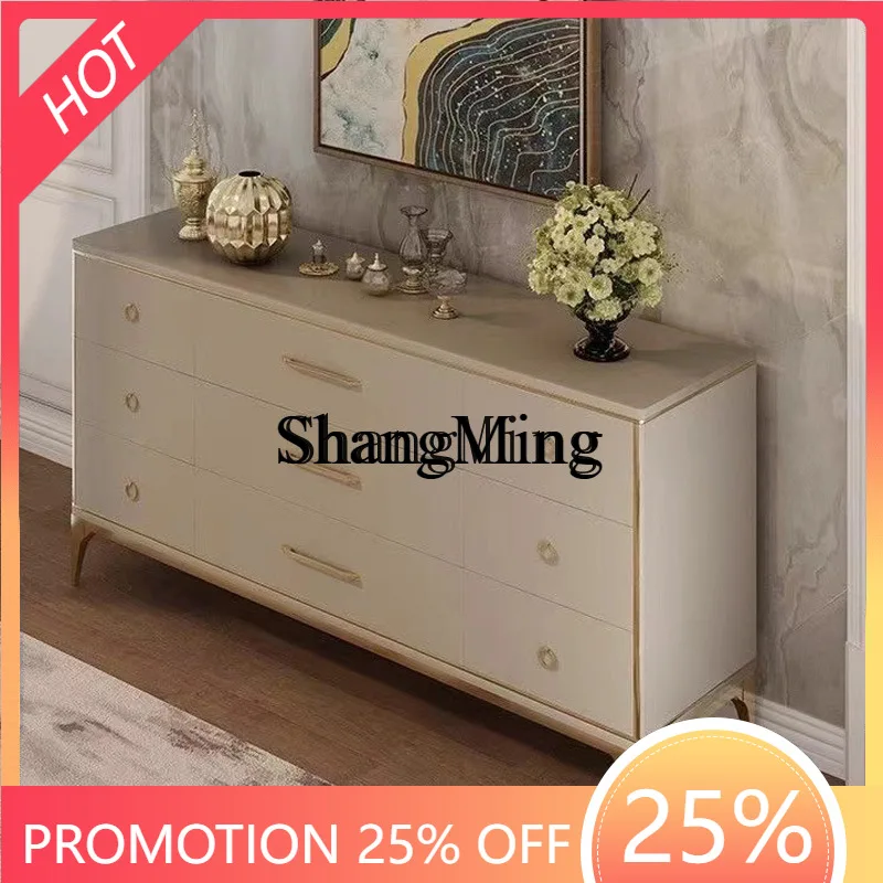 

FG living room entrance door, entrance simple solid wood locker locker with drawers