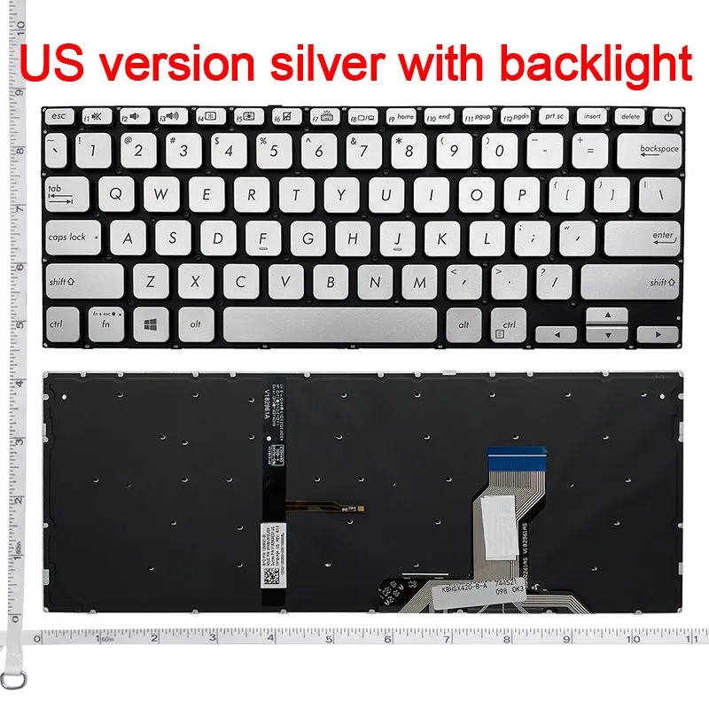 US/RU/SP keyboard for Asus VivoBook 14 Y406 Y406UA Y406U Y406F Y406UF VivoBook 14 X420 X420F X420FA X420U X420UA A420F A420