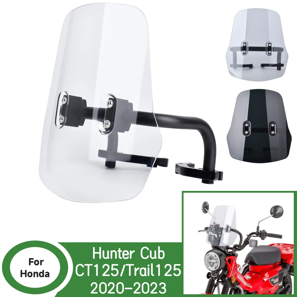 

For Honda Hunter Cub CT 125 Front Wind Screen Shield Air Deflectors CT125 Trail125 Windscreen Motorcycle Windshield Accessories