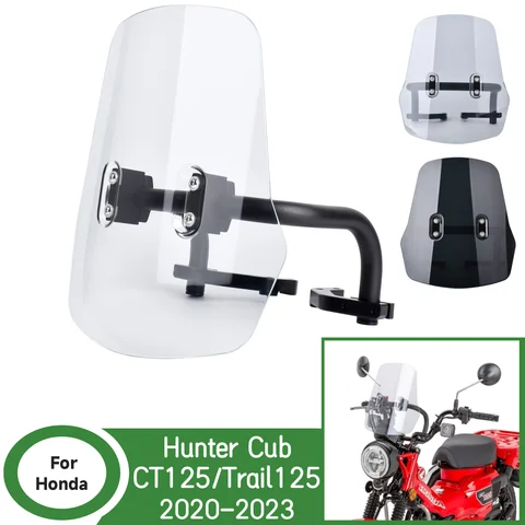 혼다 헌터 새끼 CT 125 프론트 윈드 스크린 실드 에어 디플렉터 CT125 Trail125 윈드 스크린 오토바이 윈드 실드 액세서리