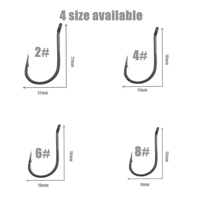 Anzuelos Chod Micro Púas con Revestimiento FTPE para Carpa - imagen 3
