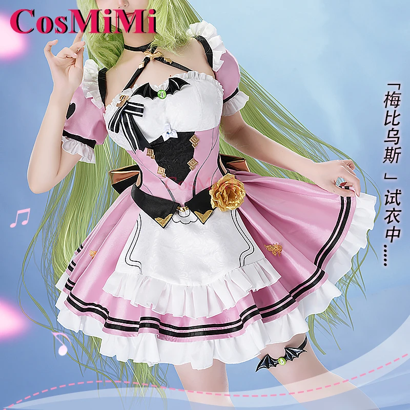 CosMiMi Mobius Cosplay Game Honkai Impact 3 Costume Gorgeous Sweetheart Pink Maid Dress Carnival Party Role Play Clothing S-XL