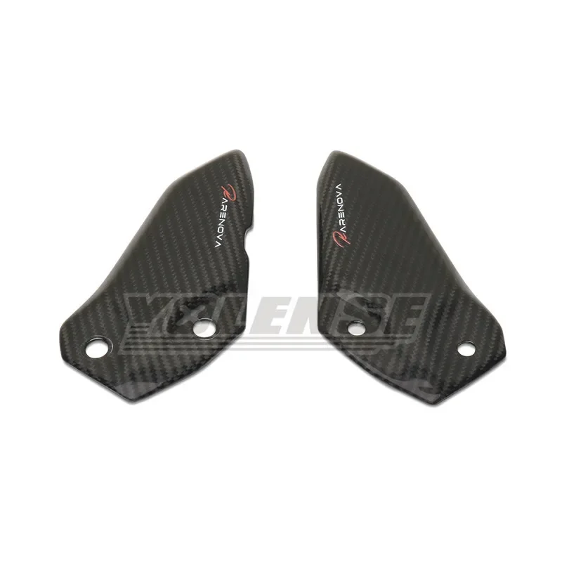 Carbon Fiber Motorcycle Footrest Heel Guard Cove Rearsets Foot Rest Peg Protector  For ZX-4R ZX-4RR ZX-25R ZX4R ZX4RR