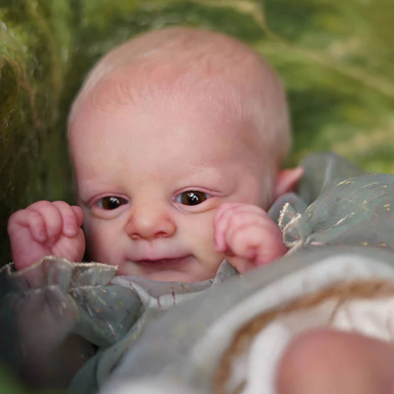 17inch Reborn Puppe Kit Woodland Fee Elf Flynn Weichen Touch Unpainted Puppe Teile mit körper und augen Bebe Reborn versorgung