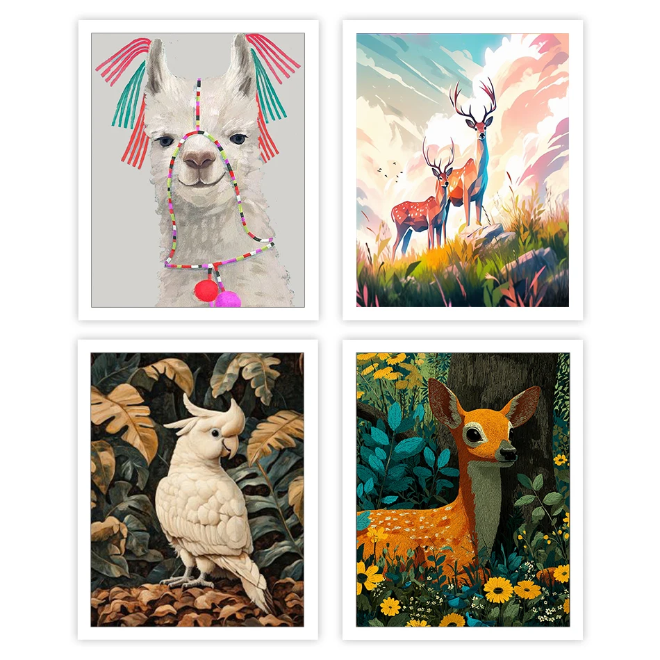 

GATYZTORY Diy Painting By Numbers Animals On Canvas For Handiwork Diy Crafts Oil Markers By Numbers Color Markers Paint Kit Set