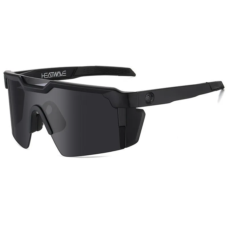New outdoor riding fashion sunglasses men's and women's mountaineering sunscreen UV protection sports one-piece sunglasses