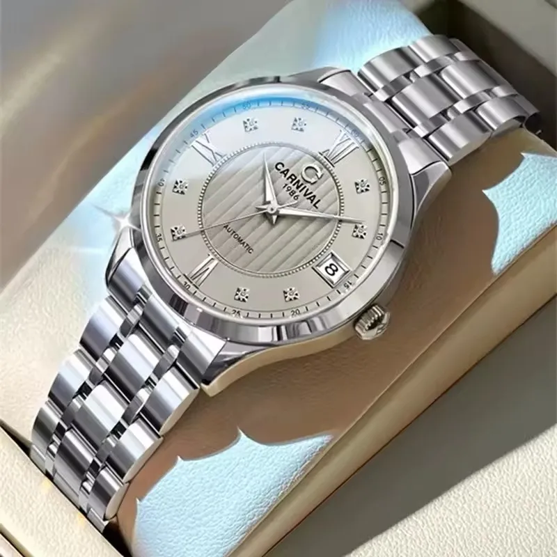 IW Carnival Automatic Movement Ladies Mechanical Wristwatches Sapphire Mirror Famou Brand Accessories For Women Waterproof Watch