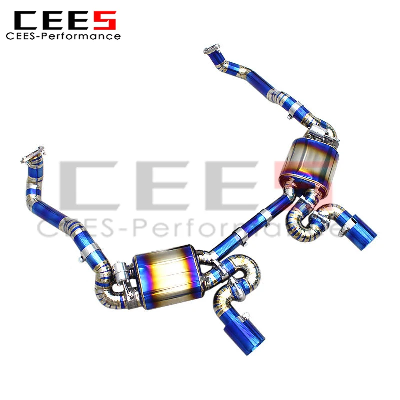 

CEES Valved Exhaust for Porsche Boxster 981 2.7L/3.4L 2013-2015 Upgrade 718 GT4 RS Racing Exhaust Pipe Muffler with Valve