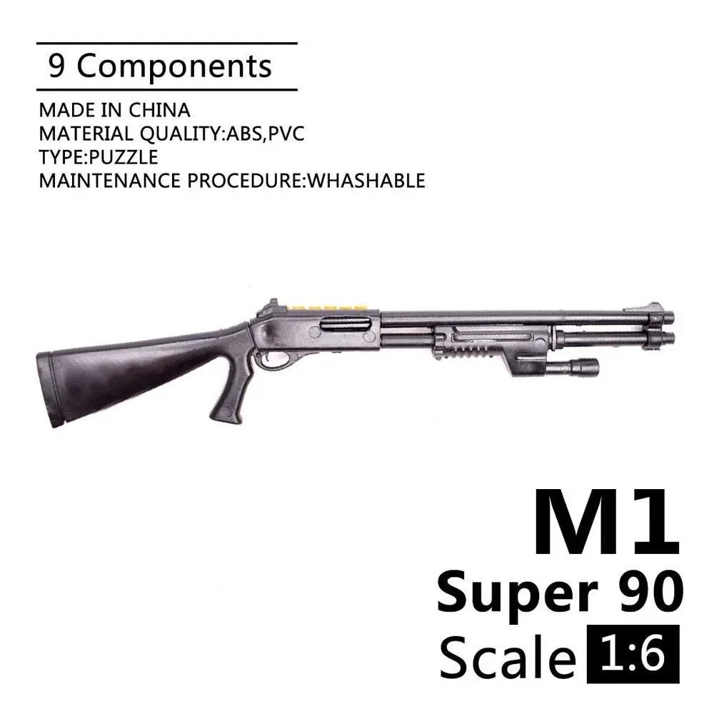 

1:6 Benelli M1 SUPER 90 Shotgun 1/6 Soldier Weapon Assembling Gun Model For 12" Action Figure Soldier Parts Toy