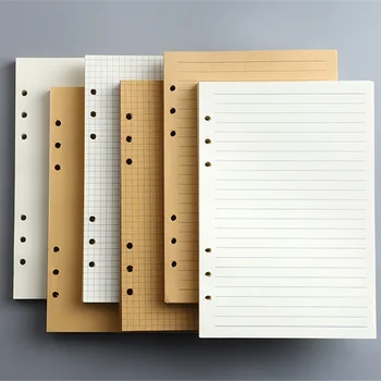 Recharge de carnet à feuilles mobiles A5 A6 A7, 45 feuilles,...