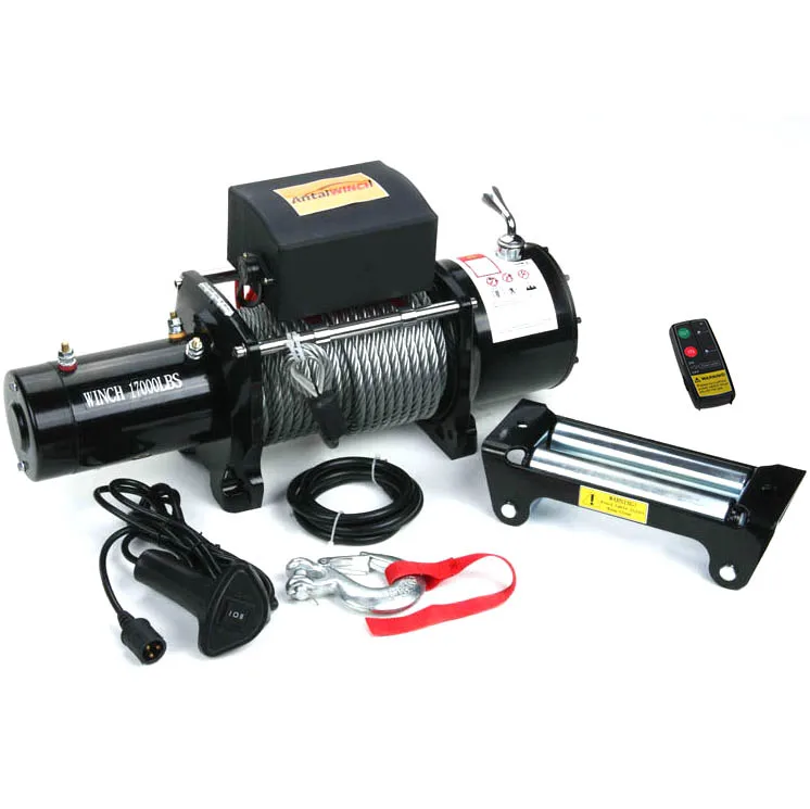 

17000LBS 12V Electric Winch for Off-road Vehicle ATV Truck Trailer With Wireless Control 26m Wire Rope