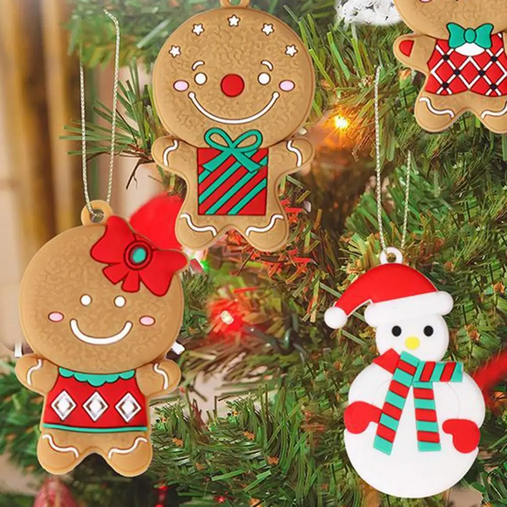 Mini Gingerbread Man Ornaments Cute Christmas Tree Decorations Gingerbread Man Christmas Ornaments Set for Xmas for Holiday