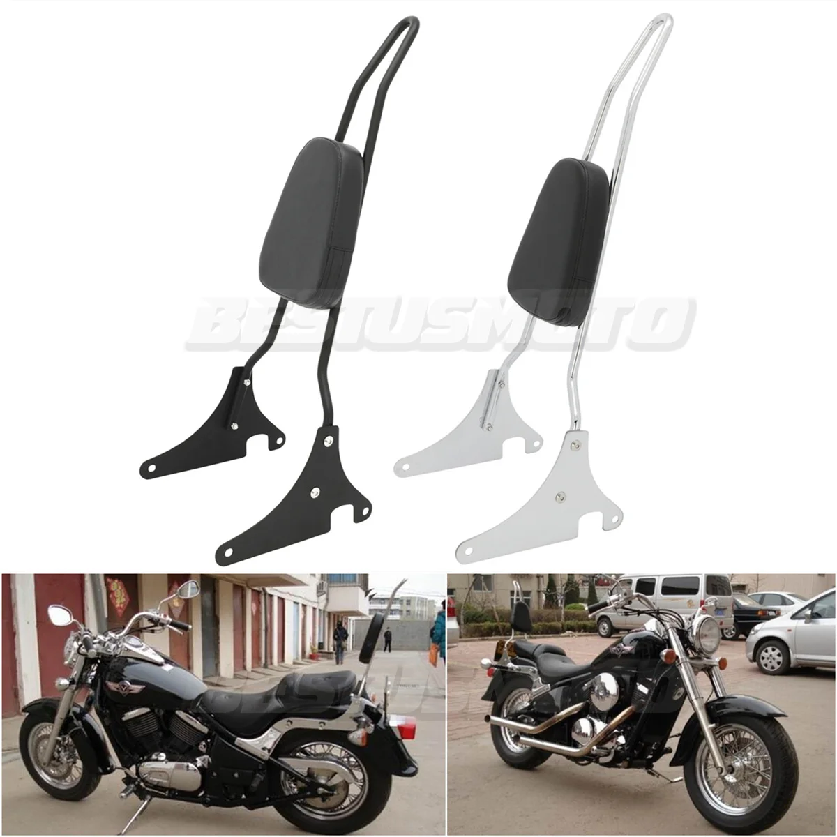 Motorcycle Backrest Sissy Bar For Kawasaki Vulcan 400 800 VN400 VN800 1996-2010 2011 2012 2013 2014 2015 2016 2017 2018 2019