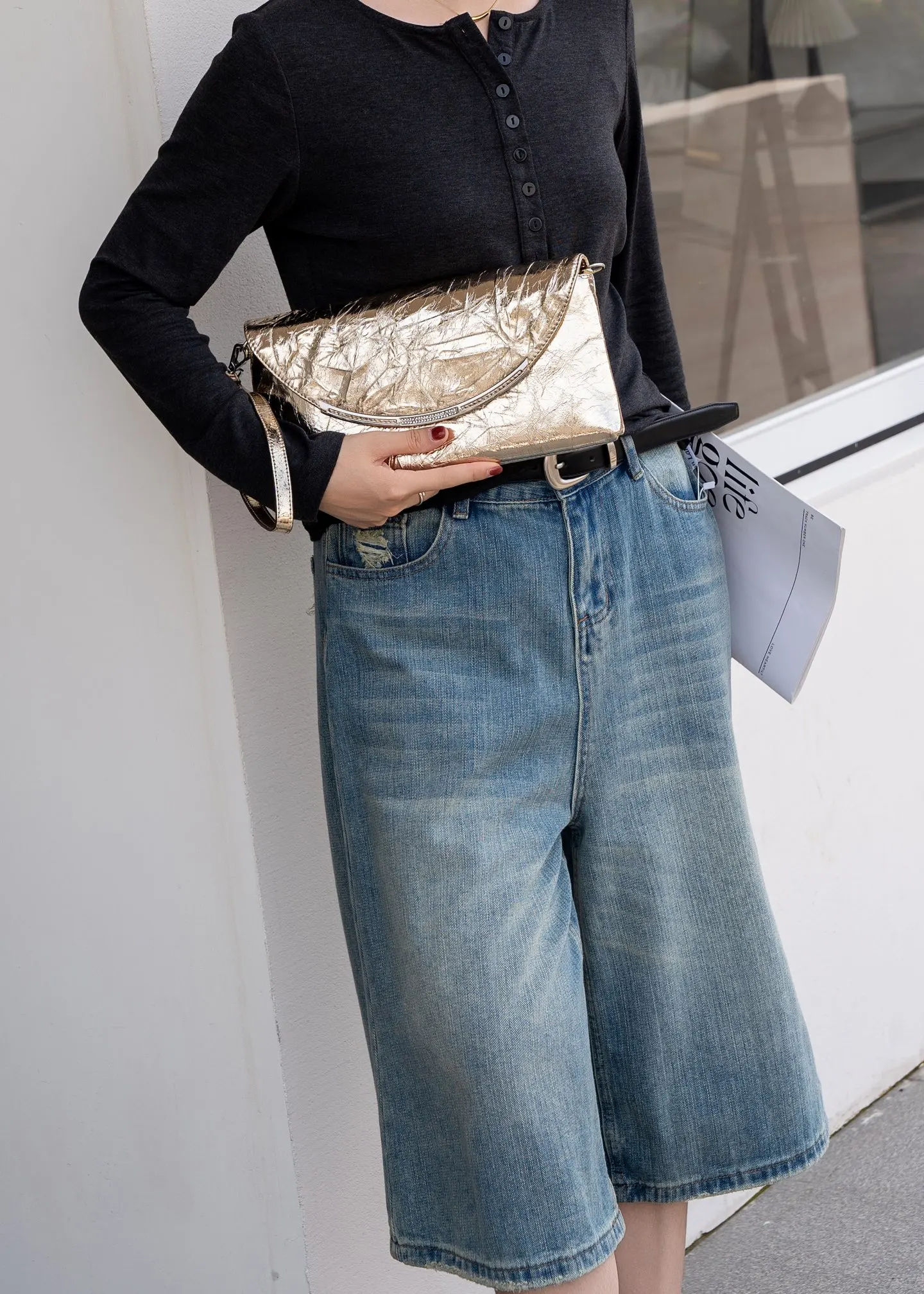 Genuine Cowhide Wristlet Clutch Bag,Envelope Evening Purse with Strap,Aidrani Women Leather Handbag for Party Wedding Dinner Use