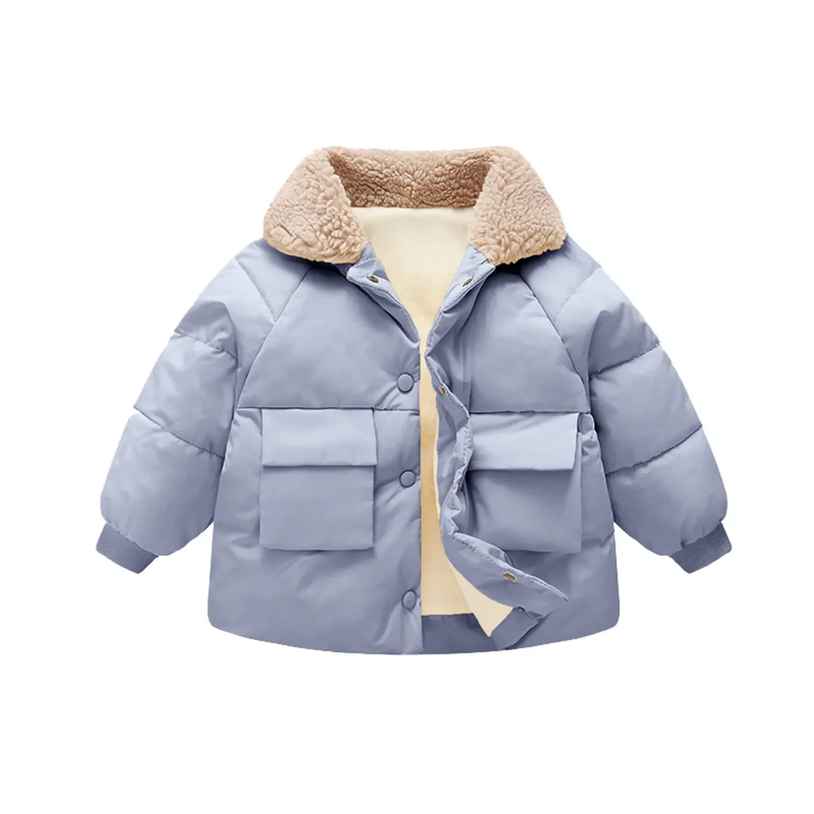 Youth Boys down Jacket Toddler Fleece Winer Coat Jacket Warm Baby Winter Coats Kids Outerwear Boys Girls 5t Puffy Jacket