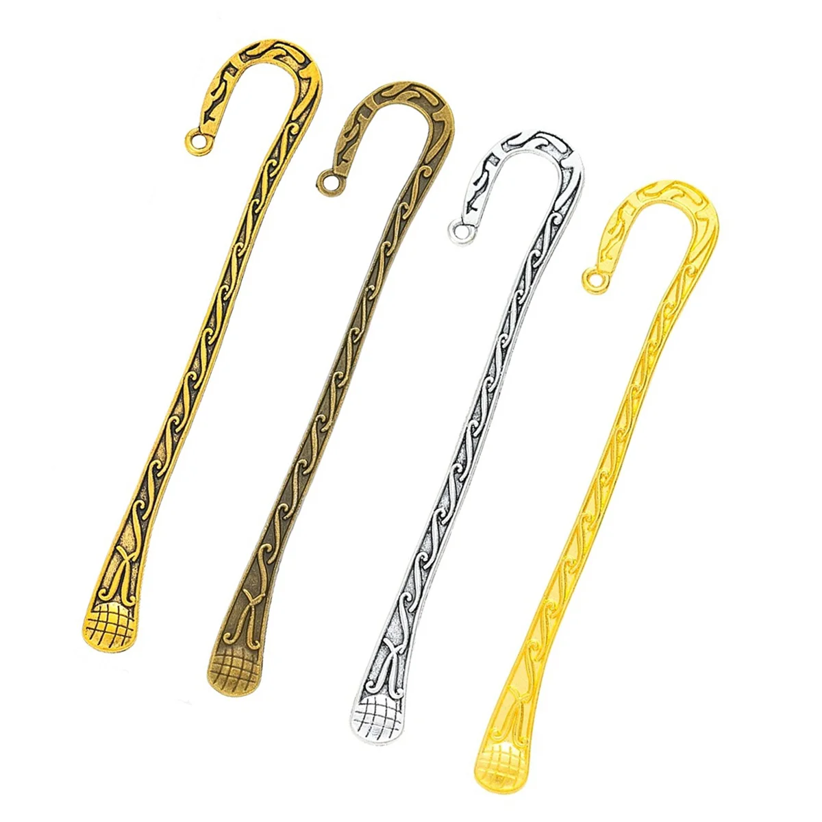 Bookmarks Metal S Word Ball Gold Silver Bronze Tone For Reading Jewelry DIY Findings 122x21x3mm