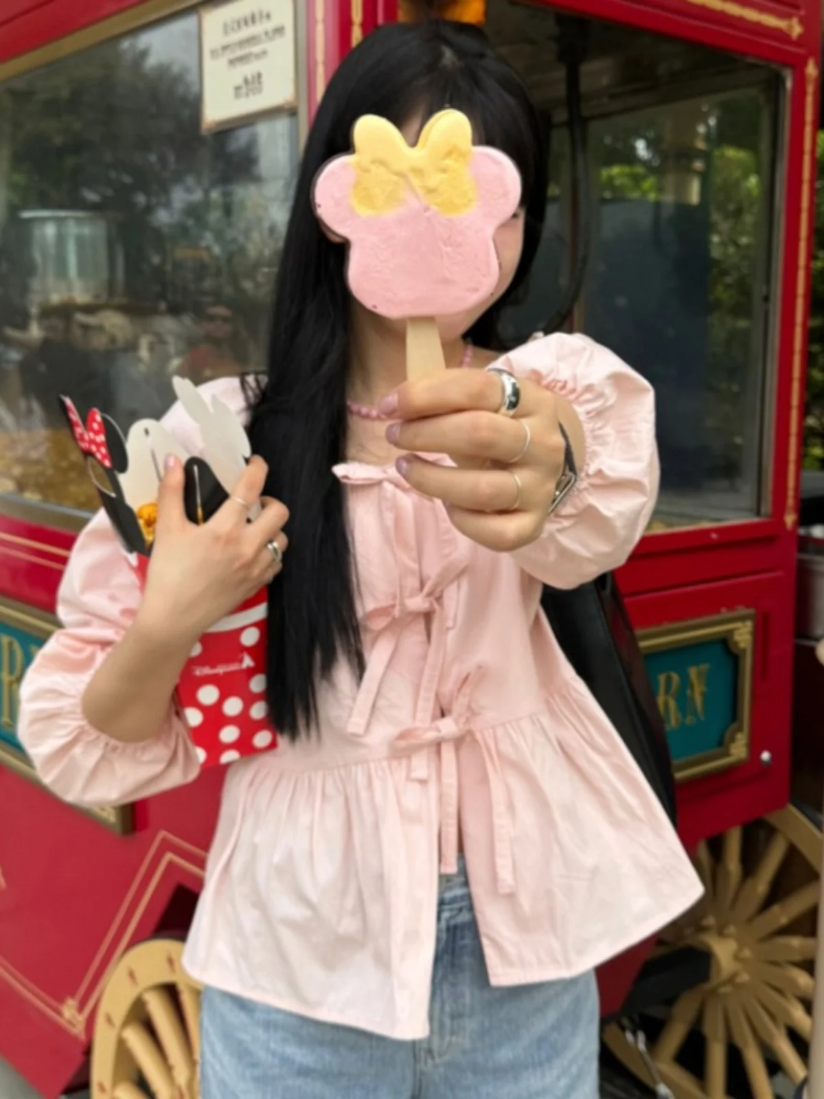 Vintage Chic Long Sve irt haut pour femme Design Simple Sensation réduction de l'âge printemps Faion coton décontracté ample irt