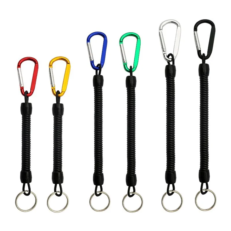 23.5cm Fish Grip Lip Trigger Caliper Grab Retention Rope Tool Elastic Cable Protection Flexible Accessories Fishing Tackle