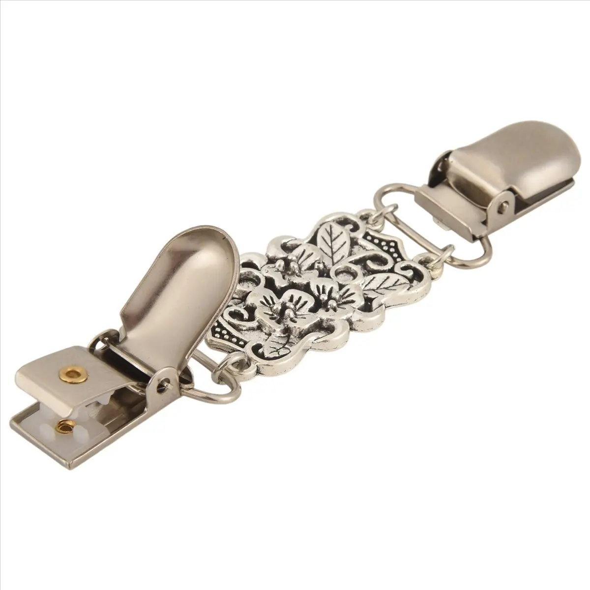 ABQR 2 PCS Retro Suéter Camisa Clipes Cardigan Collar Clips Vestidos Xale Clipe Para Mulheres Meninas, Estilo 1