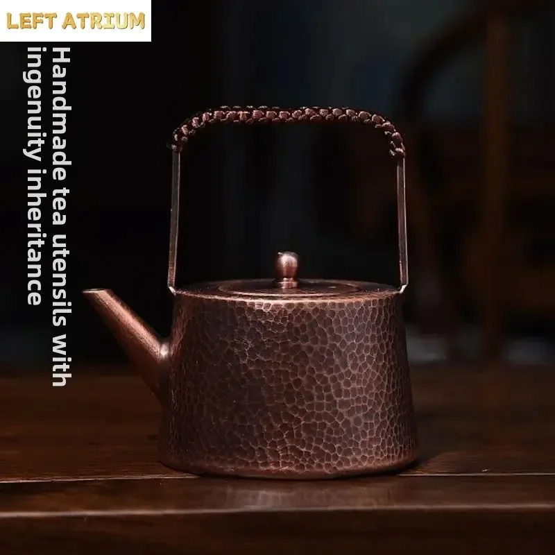 Handmade Vintage Thickening Copper Pot Pure Copper Teapot Lifting Handle Teapot Boiling Water Copper Pot