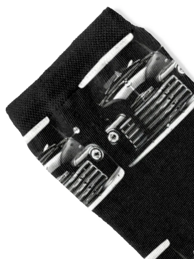 1951 Chevy 3100 Pick up Truck Front View Silhouette Socks cute funny gift sports and leisure cool Socks Man Women's