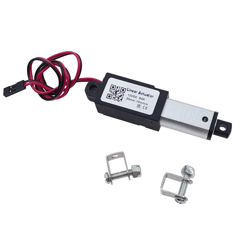 Micro Actuador Lineal de Motor, 12V, 10/15/20mm de carrera para controles remotos, robótica, Automatización del hogar, 30/60/100/150N