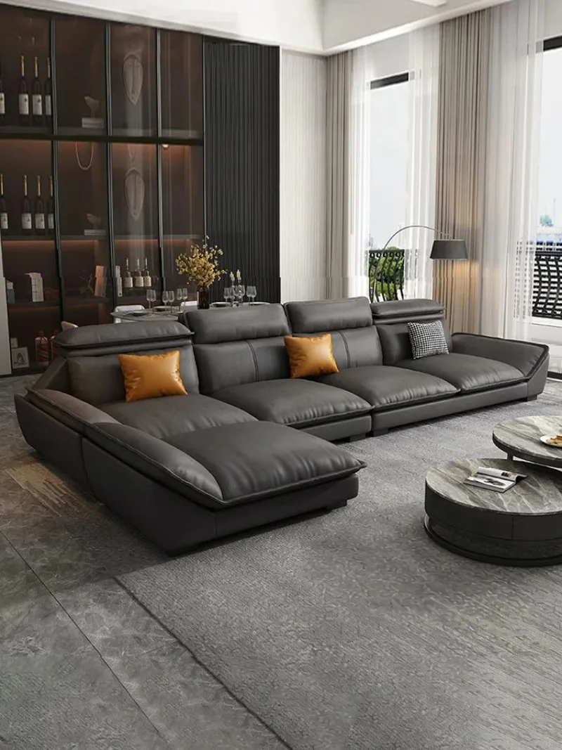 Modern simple new technology fabric sofa living room small apartment light luxury Nordic three or four seat inline fabric sofa