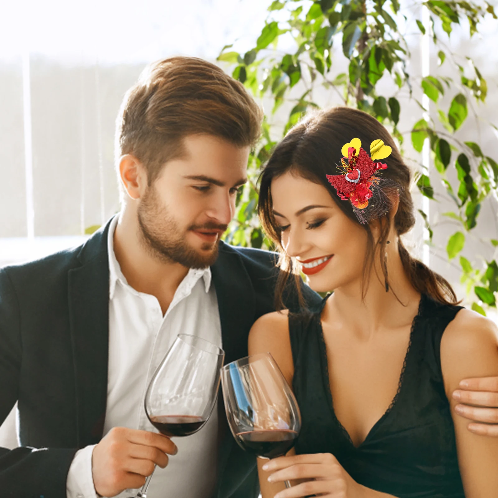 

3Pcs Love Heart Hair Clip Set Valentine's Day Romantic Party Hairpins Girls Hair Accessories Women Decorative Barrettes