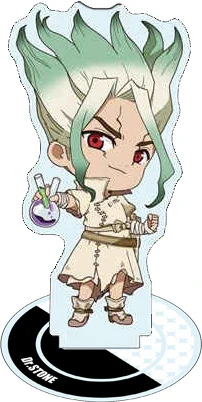 Anime Peripheral Store Dr.Stone Senku Ishigami  Gen Asagiri  Mini Acrylic Stand Desktop Decor Fans Gifts About 10cm